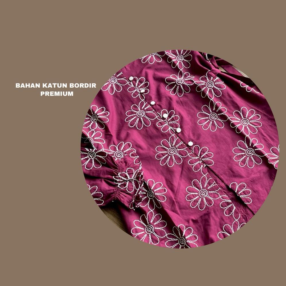 LIMITED FYLA Tunik Vest Bordir Motif Etnik Aesthetic Cardigan etnik katun Kardigan bordir