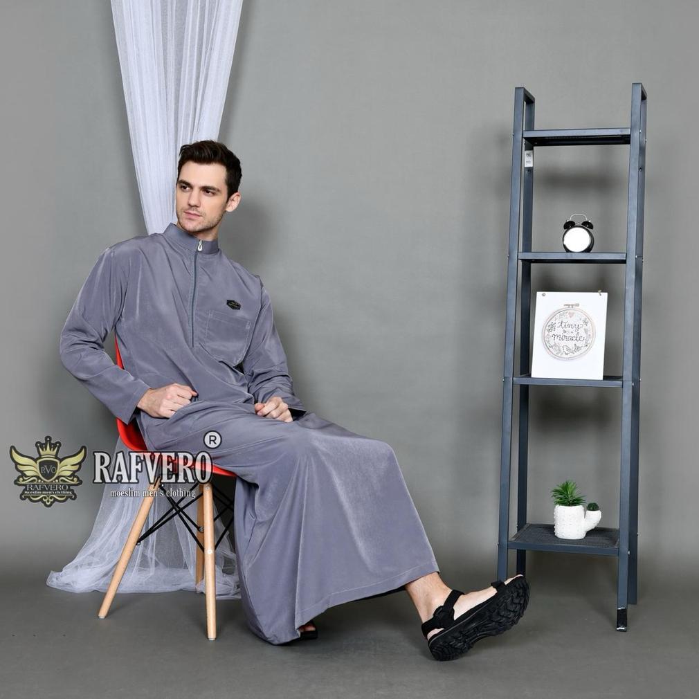 NEW JUBAH KHALEED PRIA - JUBAH KATUN TOYOBO PREMIUM - GAMIS PRIA DEWASA HITAM POLOS- GAMIS PRIA TERL