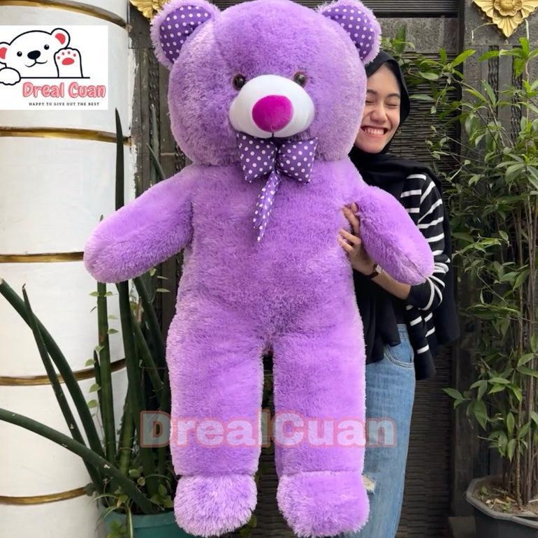 Gratis Ongkir Boneka Teddy Bear Besar Jumbo Lucu Murah Import Purple Ungu Boneka Beruang Jumbo Bonek