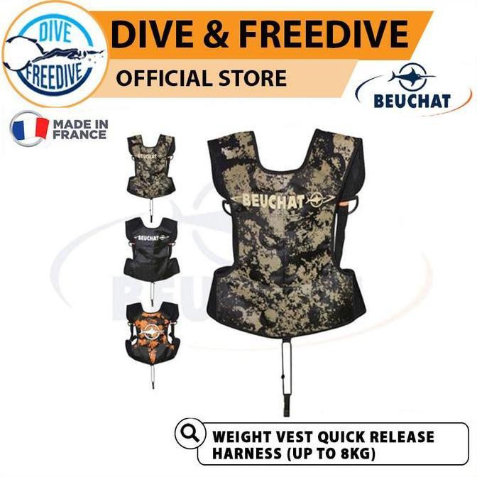 NEW Rompi Selam Beuchat Weight Vest Jacket Diving Freedive Spearfishing