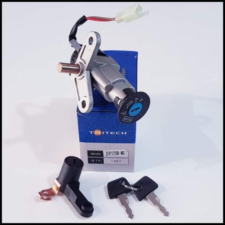 KUNCI KONTAK ASSY SET KUNCI JOK BELAKANG ORIGINAL TRITECH STANDAR MOTOR JUPITER MX/JUPITER MX LAMA/J