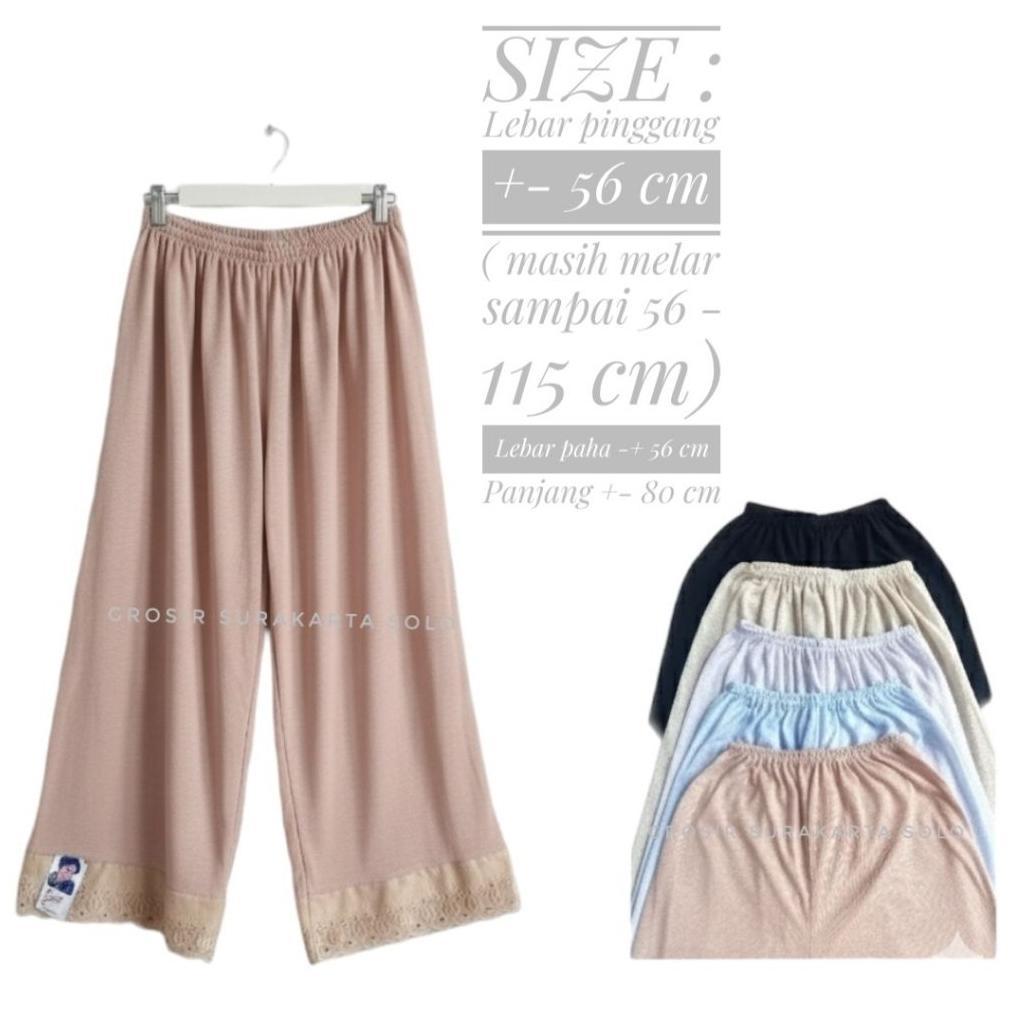 ORIGINAL Daleman Celana Kulot Muslimah panjang /Androk panjang