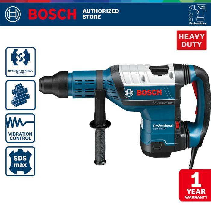 Bosch Rotary Hammer / Bor Beton Listrik 45mm 1500Watt GBH 8-45 DV