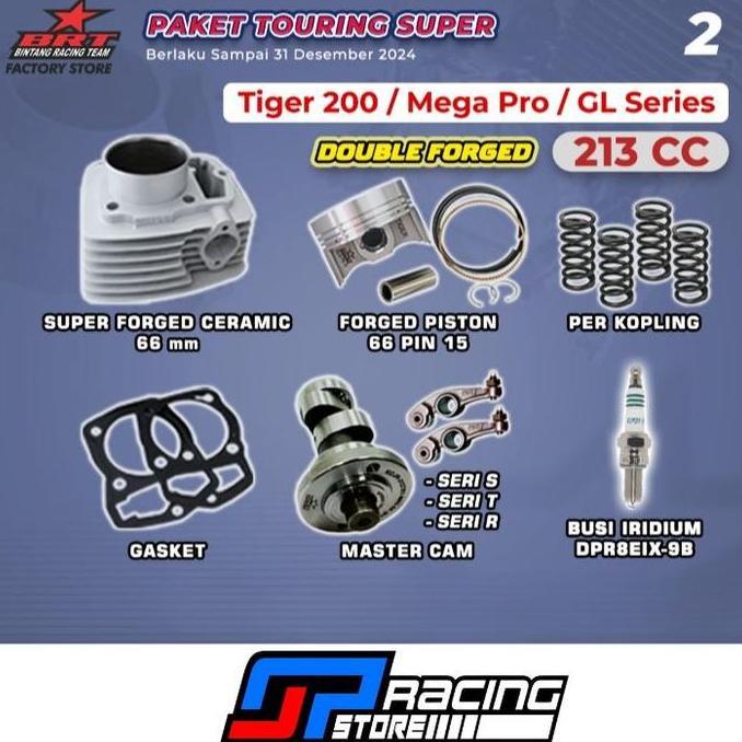 Promo Brt Paket Touring 2 Tiger 200 Block Ceramic-Piston-Per Kopling-Nokenas