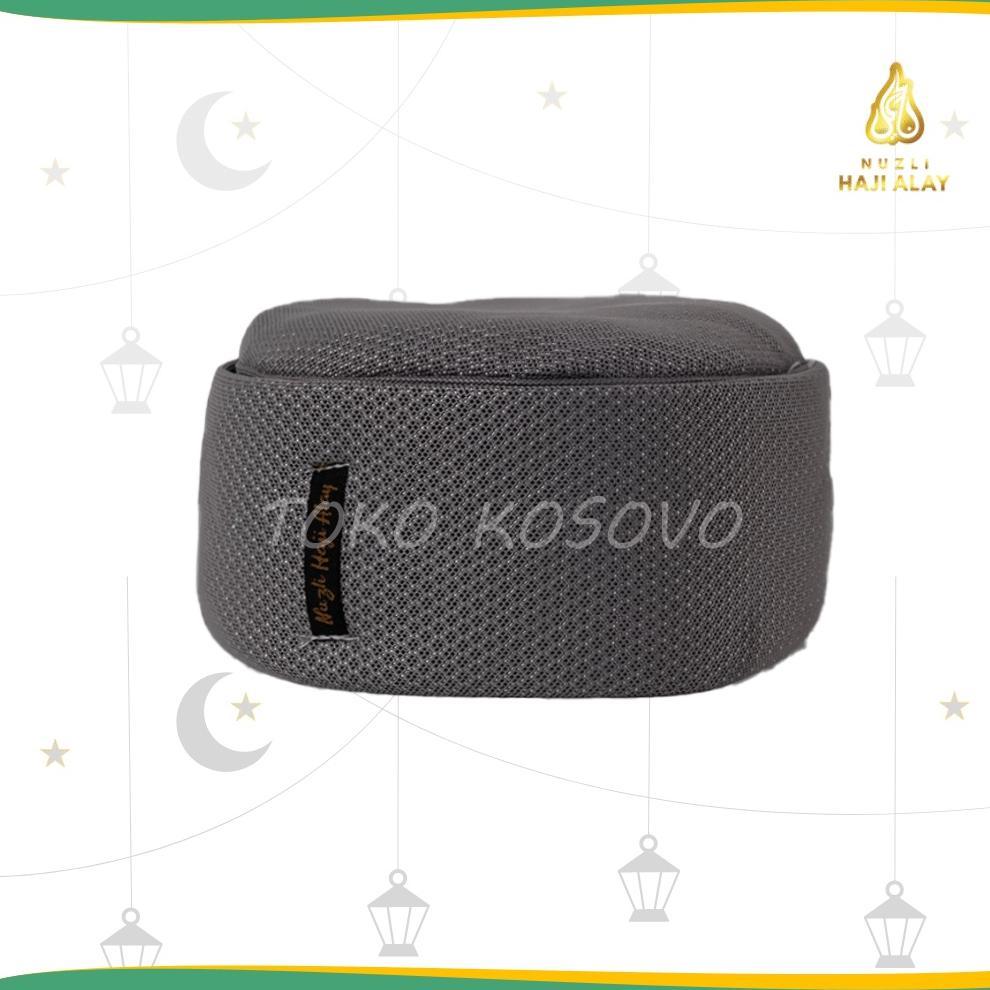 FLASH SALE Peci Lipat Mesir Habasya Jaring Premium Kopiah Habasha Hitam Putih Abu Biru Dongker Navy 