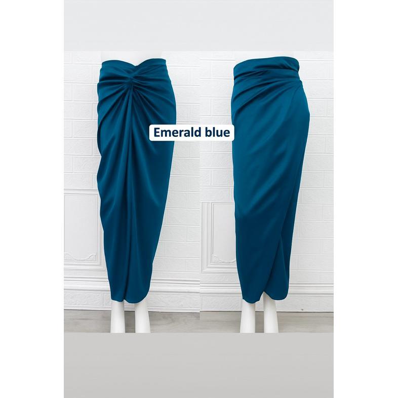 CUCI GUDANG ROK LILIT INSTAN, INSTAN WRAP SKIRT, ROK LILIT JUMPUTAN, ROK LILIT INSTAN POLOS SATIN RO