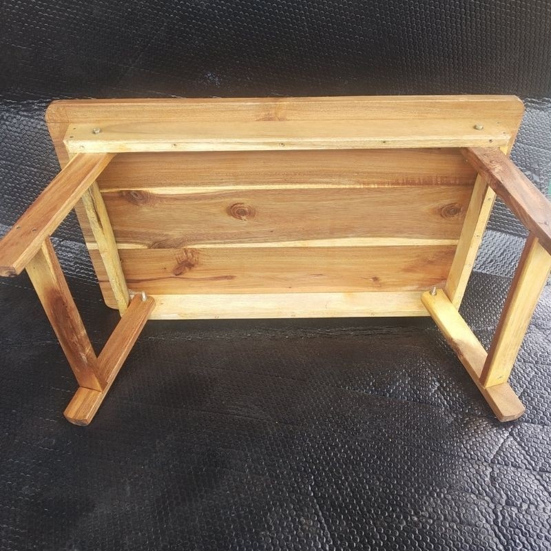 Meja Lesehan Meja Belajar Lipat Kayu Jati Asli /Meja Lesehan Lipat / Meja Laptop Lipat