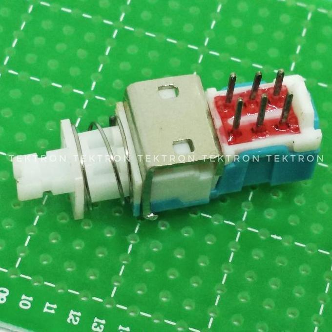 Murah Swith Dpdt 6 Pin Push On Momentary Switch