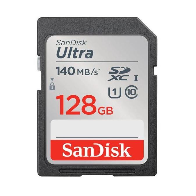 SanDisk Ultra SDXC Card 128GB 140MB/s Class 10 UHS-I (SDSDUNB-128G-GN6IN)