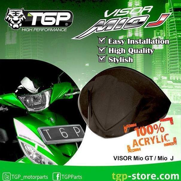 Visor Yamaha Mio J Mio Gt 115 Aksesoris Tgp Hitam Acrylic Hemat