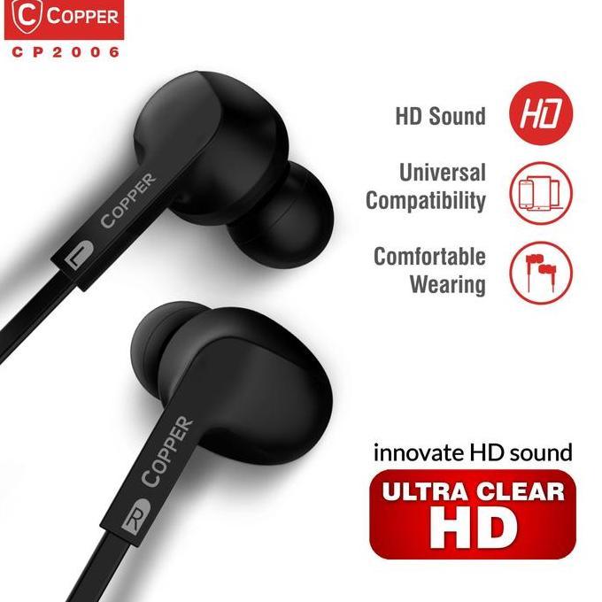 COPPER ULTRA CLEAR CP2006 Series Earphone / Headset / Handsfree