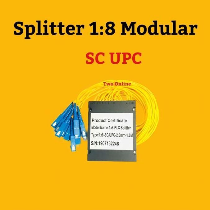 Passive Splitter / Pasif Spliter 1:8 Fiber Optic Modular Ready