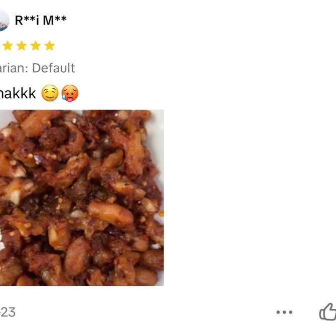 Foodx- Dengkul Ayam Pedas Chilli Oil 500Gr Sambal Chilli Pedas Nampol Siap Makan Makanan Paket Chili