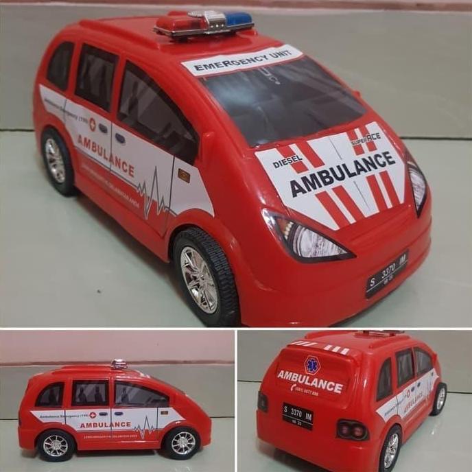 Mainan Mobil Ambulance Igd - Mainan Mobil Mobilan Ambulance Garansi