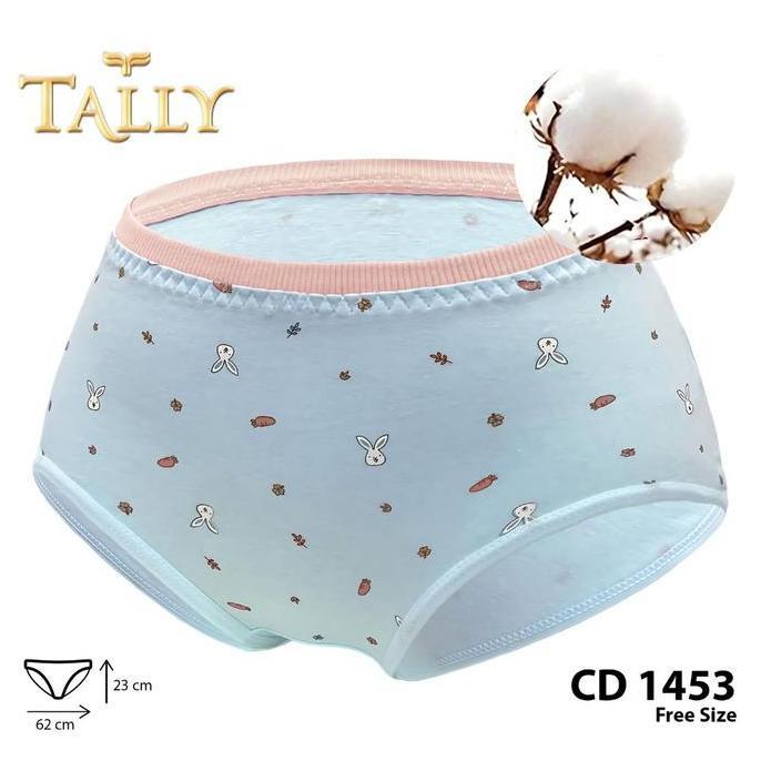 Wkwkwk- Tally Sarwendah Cd 1453 Celana Dalam Wanita Segitiga Bahan Katun Fit To L-Xl Cd Wanita Motif