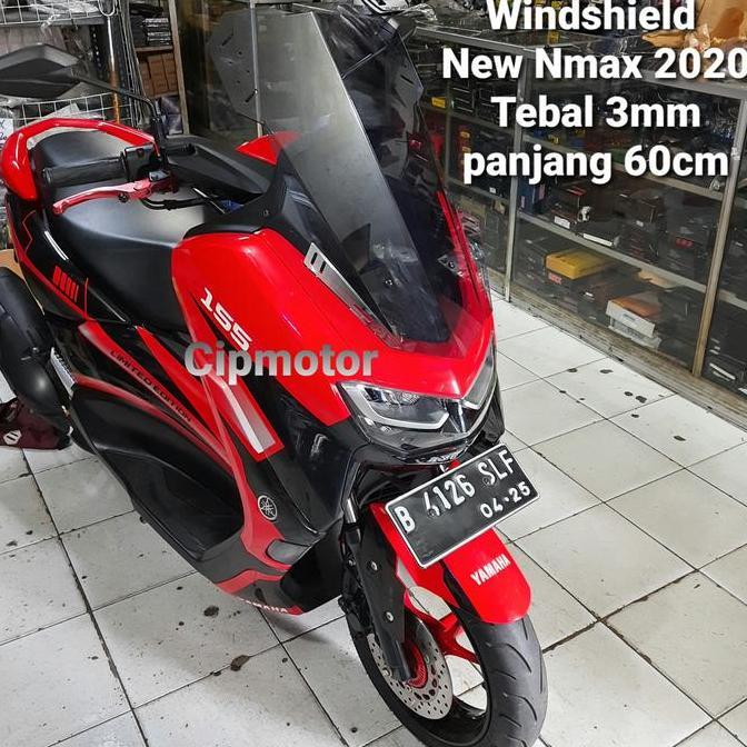 Visor Windshield New Nmax New 2020 Custom Tinggi 60Cm Clear Rayben Asli