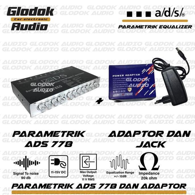 Wkprojek- Ads Ad 778 Eq Parametrik Equalizer / Priem 7 Band Surround Sound Adaptor