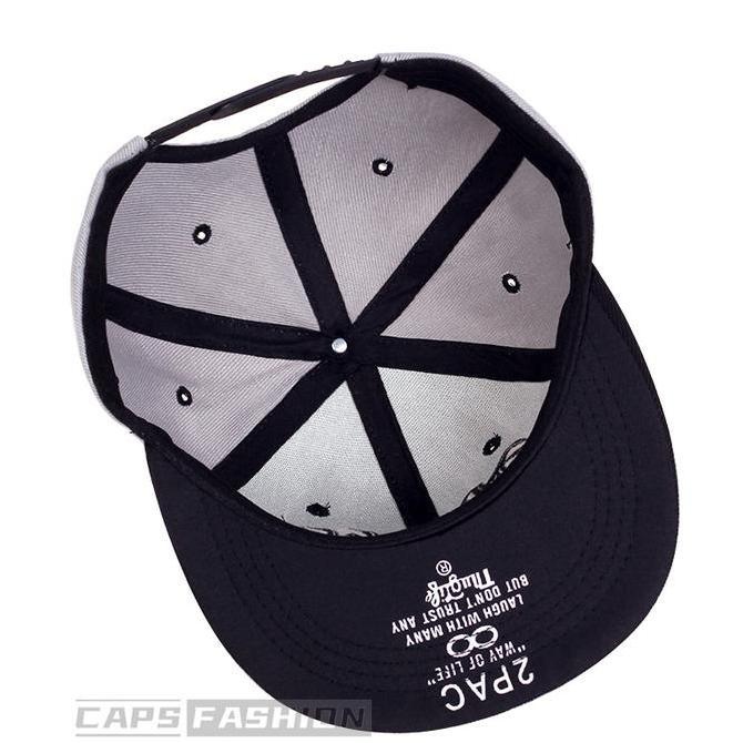 Sumbrero Snapback topi Olahraga Luar Ruangan Thug Life Cap 2PAC Bordir Cap untuk Pria Modis Bisbol p