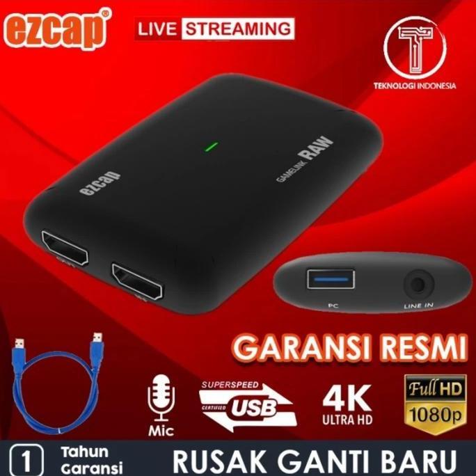 Ezcap 321 Gamelink Raw 4K Hdmi Capture Game Live Streaming Ezcap321 Asli