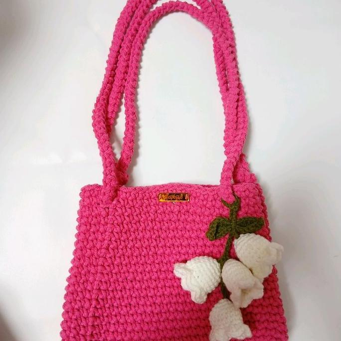 Tas Rajut Estetik Bunga Rajut By Derasri TB