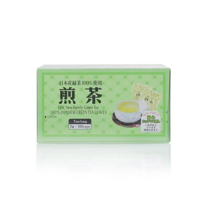 Woiiini- Osk Japanese Green Tea Original Isi 50 Sachet - Sencha Tea - Teh Hijau Original