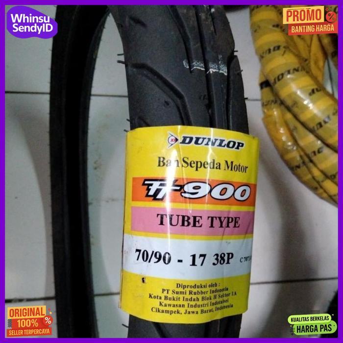 Quality Ban Dunlop Tt900 - Tube Type (70/90 - 80/90 - 90/90 - 250 - 275 ) Ring 17 Ban Luar Motor Beb