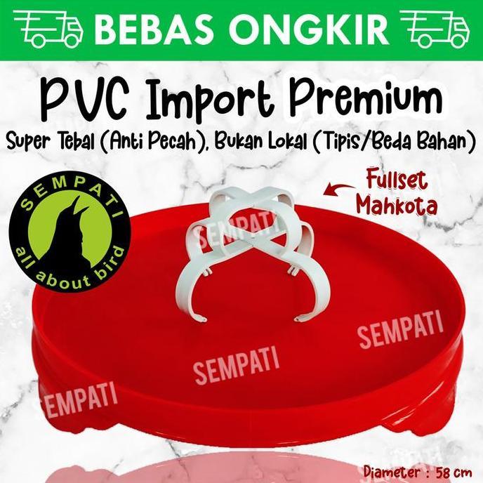 Kicaudor- Tebok Sangkar Kandang Burung Murai Pvc Import Plus Mahkota Fulset Tbmr