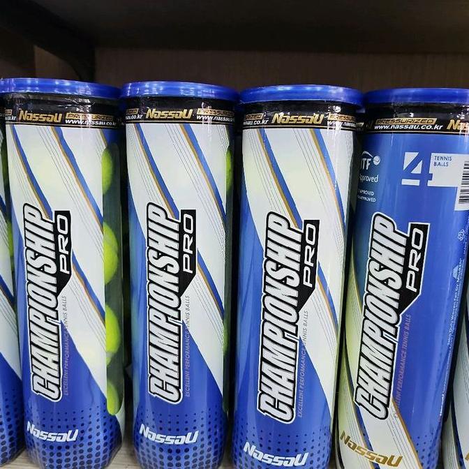 BOLA TENNIS BOLA TENIS NASSAU CHAMPION PRO NASSAU BIRU ORIGINAL