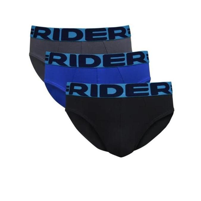 Gentle- 3 Pcs Celana Dalam Pria Rider Sport Mini Brief - Cd Pria Rider (1 Box Isi 3 Pcs) Katun Boxer