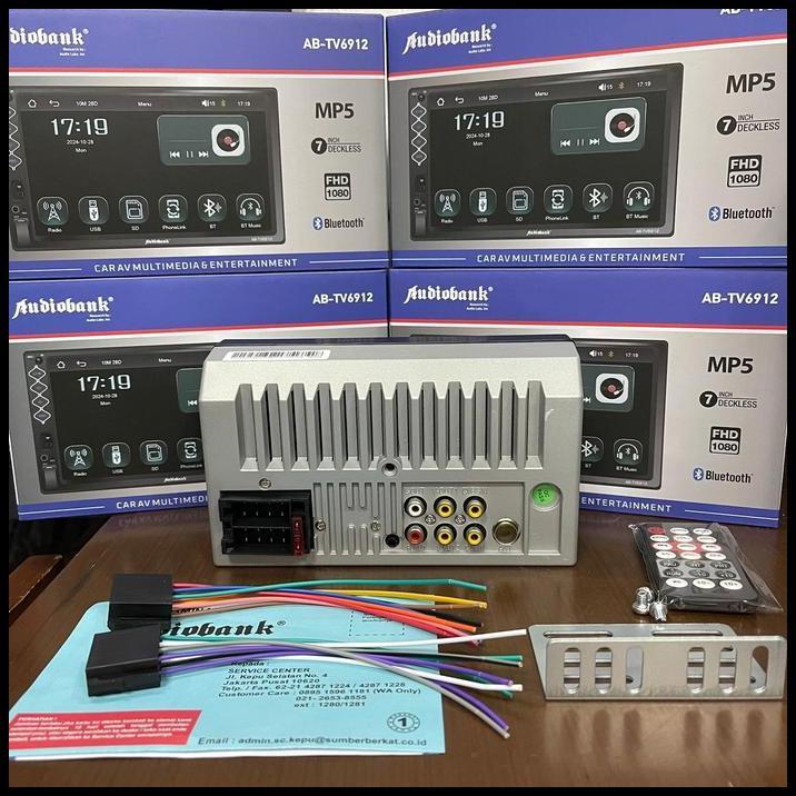TERLARIS HEADUNIT DECKLESS AUDIOBANK AB-TV6912 7 INCH / DECKLESS MOBIL UNIVERSAL AUDIOBANK 7 INCH 