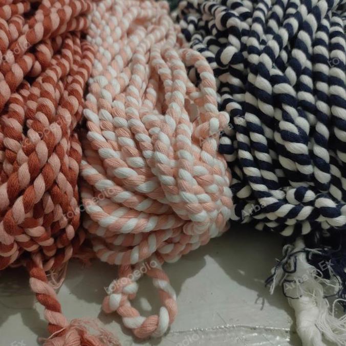 Tali kepang 8 mm macam motif