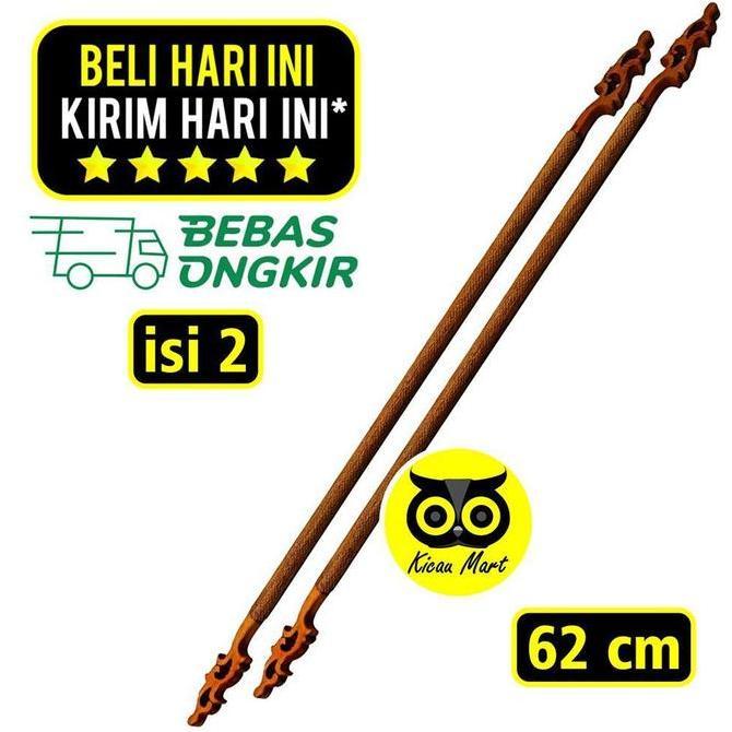 Kicaudor- Kicau Mart Tangkringan Pangkringan Bongkar Pasang Ukir Kayu Jati Halus 62Cm Isi 2 Bongkar 