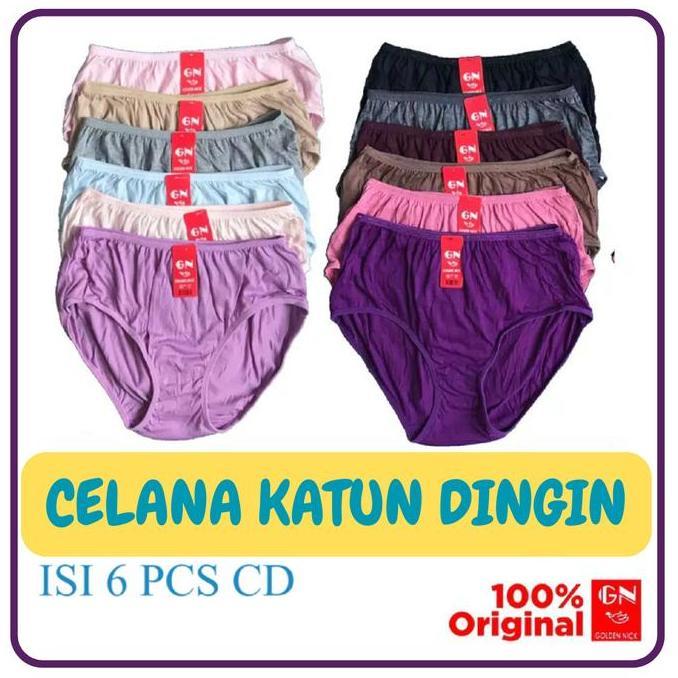 Nyaman- (M L Xl 3L/Xxl) Celana Dalam Golden Nick Super Soft Isi 6 Pcs, 12Pcs Cd Golden Nick 937 939 