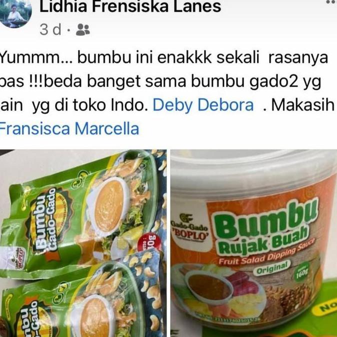 Foodx- Bumbu Rujak Buah Boplo / Bumbu Rujak Buah Kacang Mede
