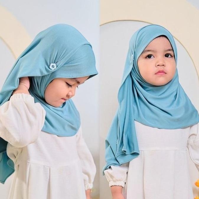 DR218 >> PASMINA INSTAN KANCING ANAK / PASMINA INSTAN ANAK/ KERUDUNG INSTAN ANAK/ PASMINA ANAK