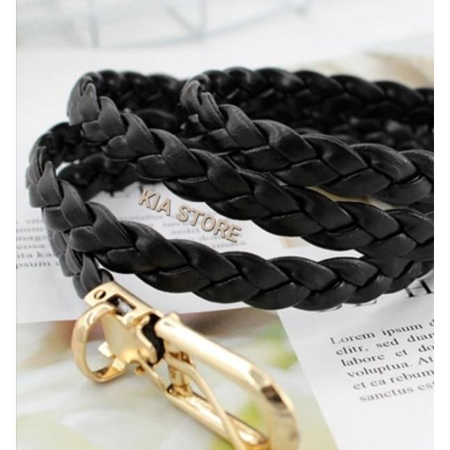 Ikat Pinggang Belt Kepang/Sabuk Kepang/Sabuk Rajut/Belt Wanita/Asesoris Wanita