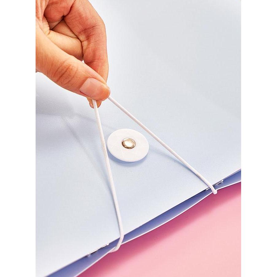 Wellply- Map Dokumen Aesthetic A4 Map Folder F4 Clear Holder Document Keeper/Map Plastik Dokumen - Q