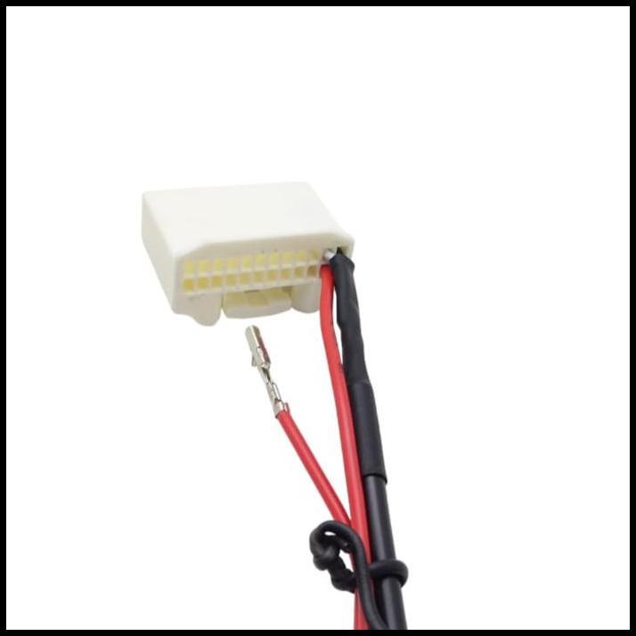 TERLARIS SOKET ADAPTOR INPUT VIDEO KAMERA PARKIR BELAKANG RCA TOYOTA 24 PIN 