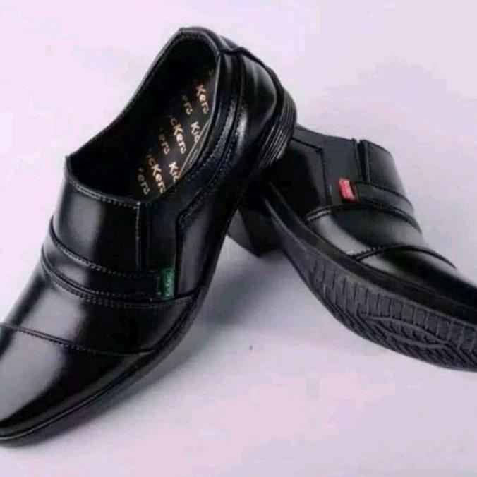 DISKON Sepatu Pantofel slip on Hitam Pria pantofel kantor sekolah guru pantofel slip on Dinas resmi 
