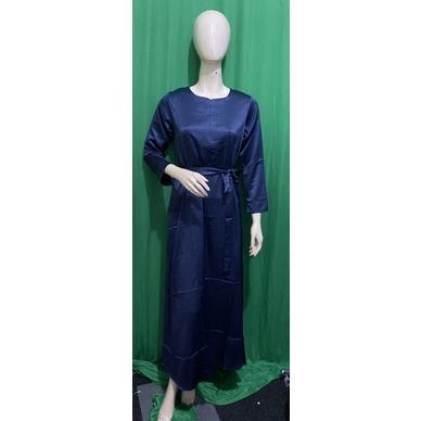 Gamis Busui Polos Saten Velvet Roberto Ukuran M-XXL