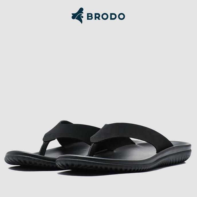 Sandal Pria BRODO Flipper Full Black