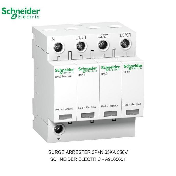 Promo SURGE ARRESTER SCHNEIDER ELECTRIC IPRD 65R WITH REMOTE TRAN 3P+N 65KA 350V - A9L65601 Diskon