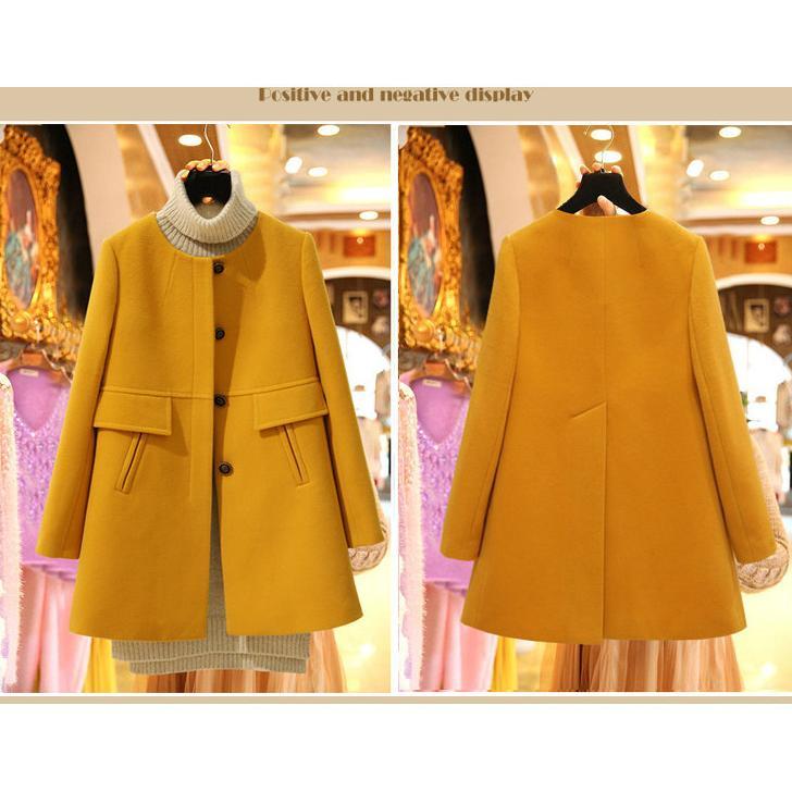 EXCLUSIVE Jaket Jas Mantel Korea Wanita OURPLACE27 Ukuran Jumbo Mantel Pollar Wanita Longgar Trench 