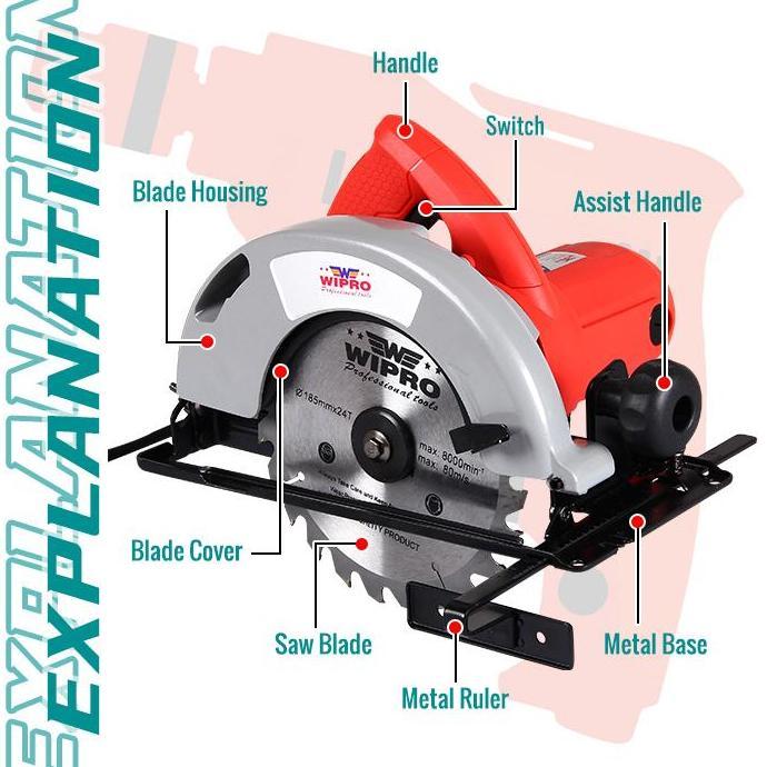 Sale Wipro W9185 Circular Saw - W9185 Circular Saw -