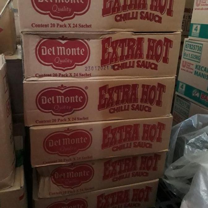 Delmonte saos sambal sachet 1 dus isi 20 pack SS