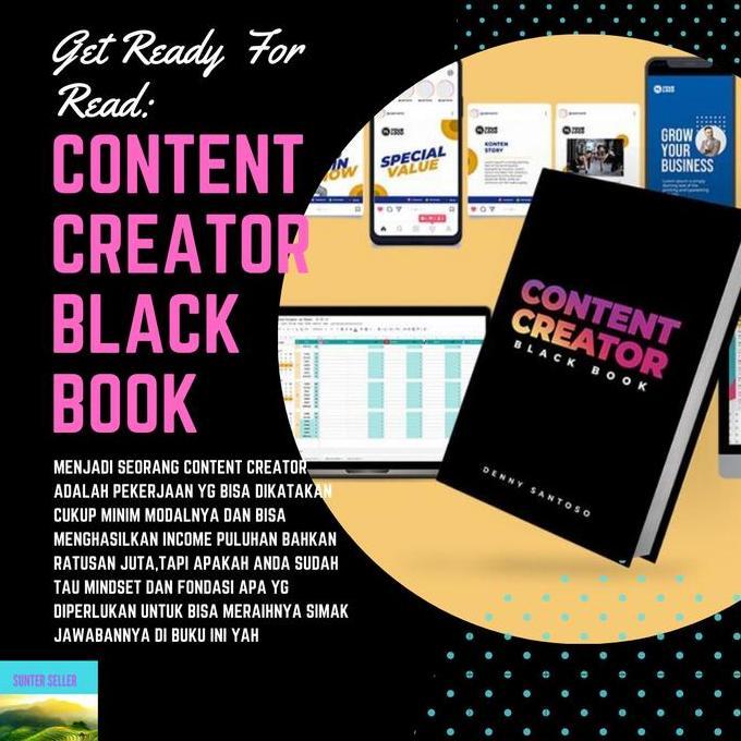 Buku Content Creator Black Book Oleh Denny Santoso Kualitas Terbaik Harga Termurah
