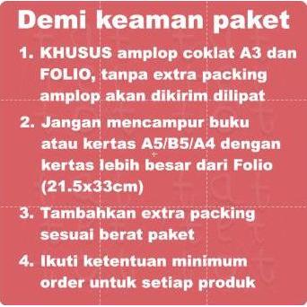 Prikiti- Amplop Coklat Kecil Sedang Besar Kabinet Super F4 A3 Non Lem Isi 50