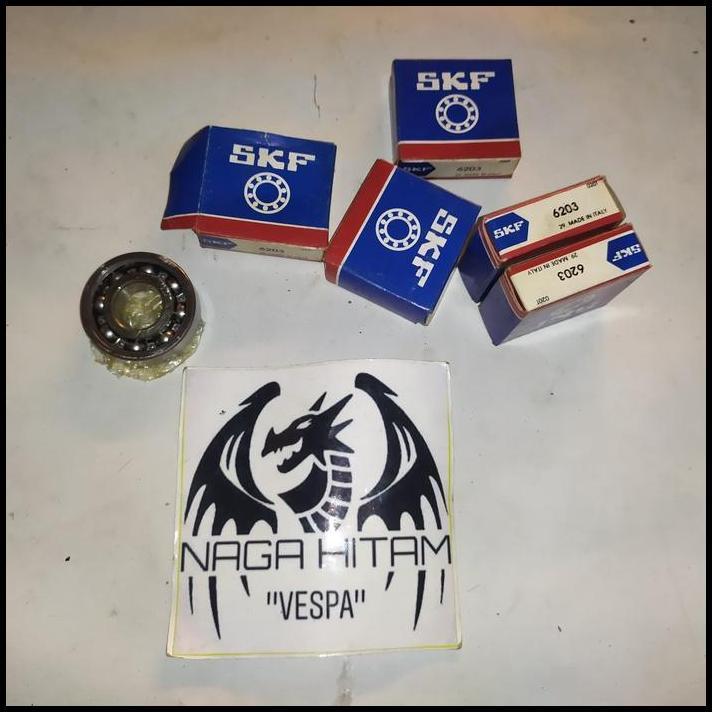 BEST DEAL BEARING SKF 6203 RODA DEPAN VESPA ORIGINAL NOS 