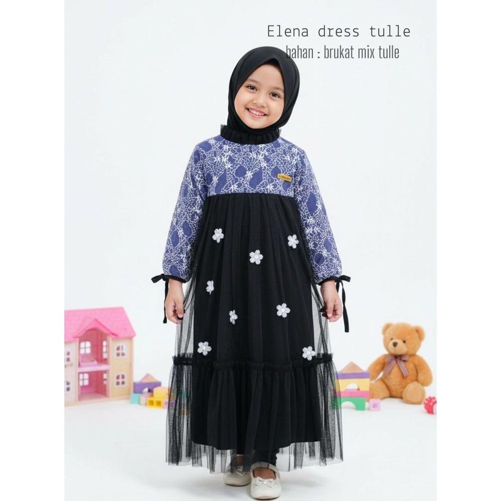 Discount Gamis Anak Princesa Dres Pesta Brukat Tile Kondangan Maxi Dres Kekinian