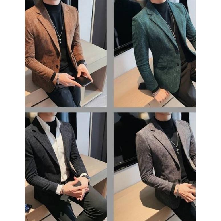 NEW Jas Blazer Pria  Blazer Corduroy Slim Fit  Jas Corduroy